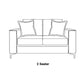 Chelsea 2 Seater Sofa-Furniture-Sofa Factory-Khaki-Levines Furniture