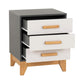 Cleveland 3 Drawer Bedside-Furniture-Seconique-Levines Furniture