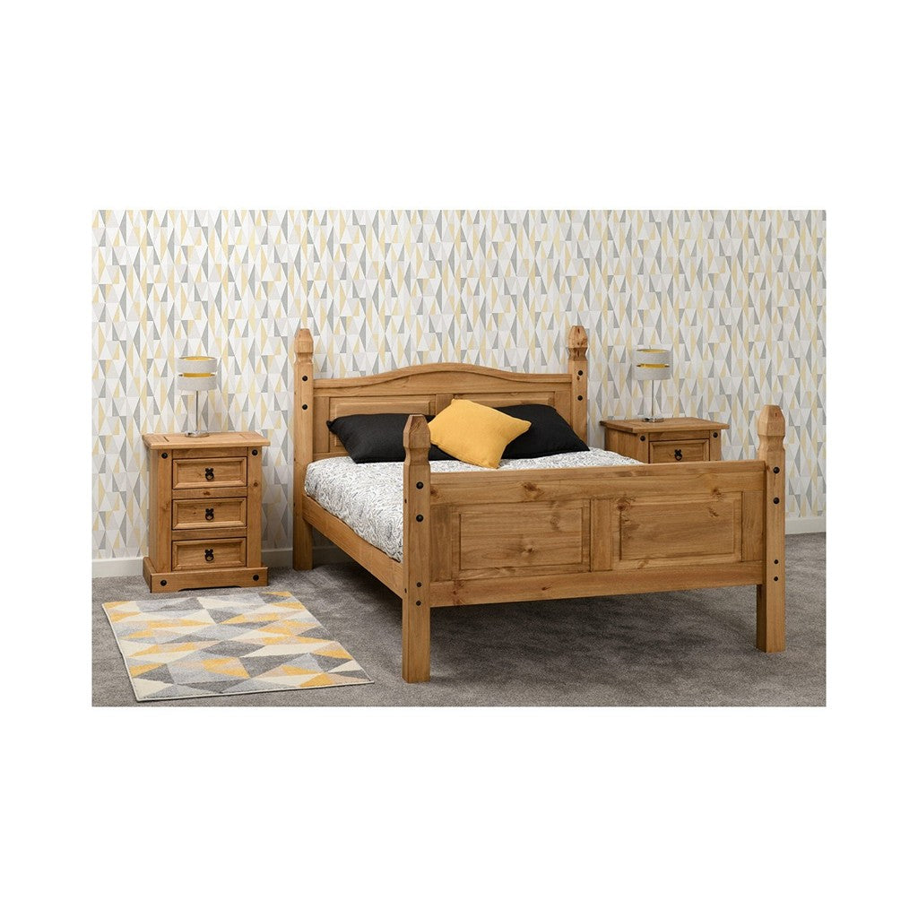 Corona Double Bedframe-Furniture-Seconique-High End-Levines Furniture