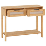 Rattan collection - 2 Drawer Console Table-Furniture-Seconique-Levines Furniture