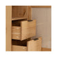 Rattan collection - 2 Door 2 Drawer Sideboard-Furniture-Seconique-Levines Furniture