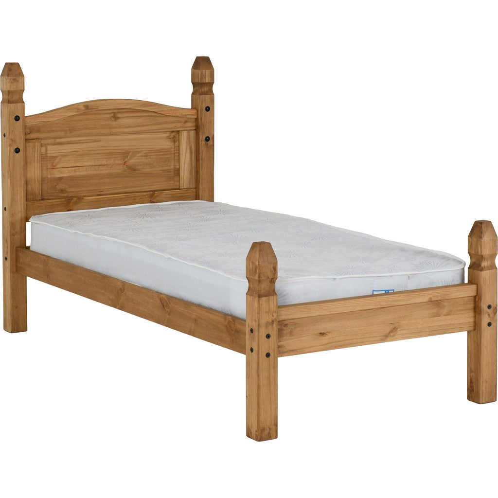 Corona Single Bedframe-Furniture-Seconique-Low End-Levines Furniture