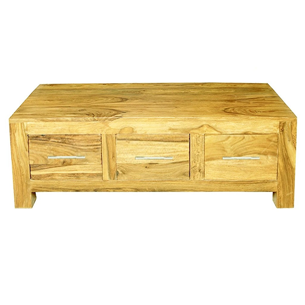 Cube Mango 3 Drawer Coffee Table-Furniture-IFD-Levines Furniture