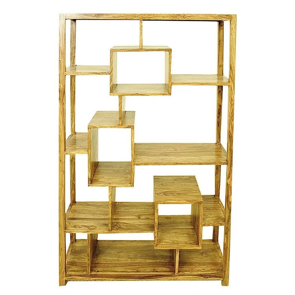 Cube Mango Geometric Bookcase / Display Unit-Furniture-IFD-Levines Furniture