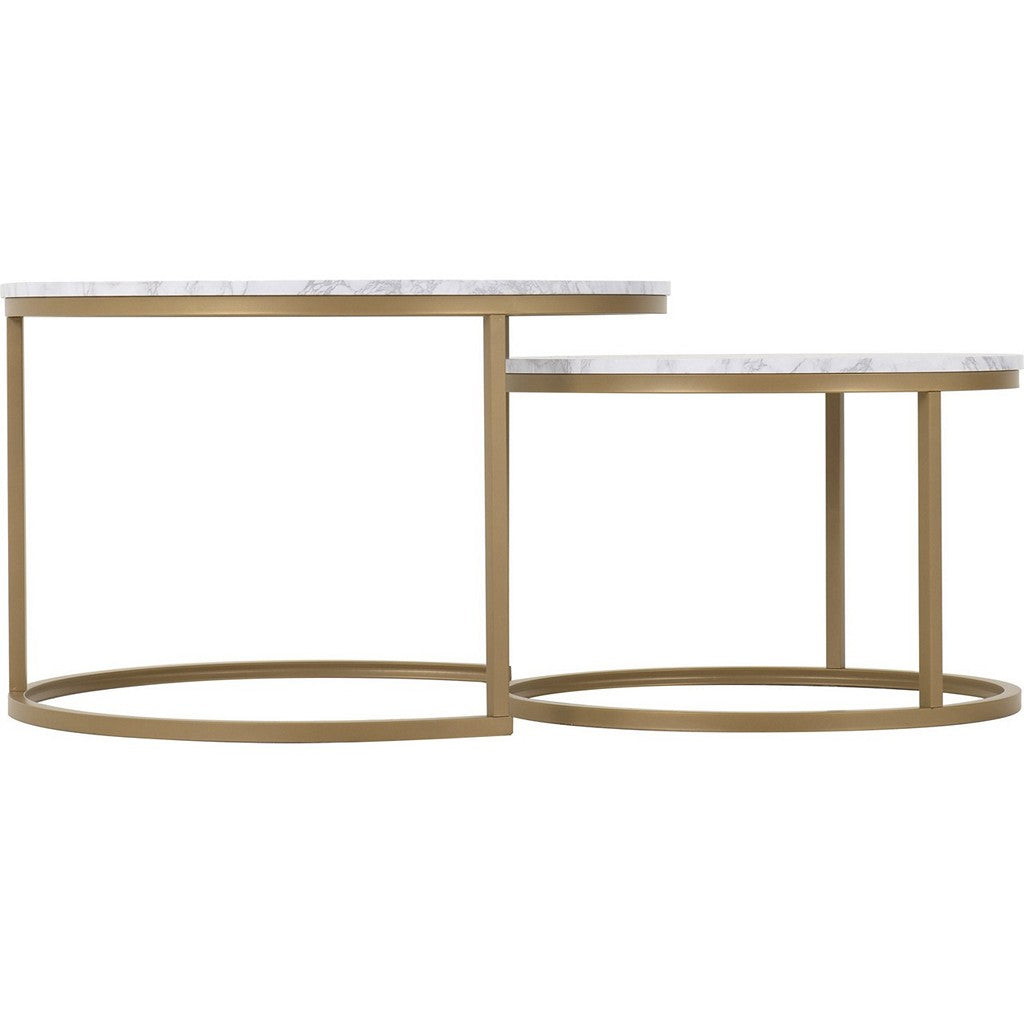 Dallas Round Coffee Tables-Furniture-Seconique-Levines Furniture