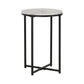 Dallas Side Tables-Furniture-Seconique-Marble / Black-Levines Furniture