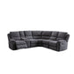 Danielle Corner Suite (Recliner)-Furniture-Exclusive-With Drink Console-Levines Furniture