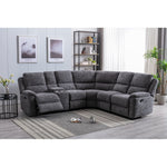 Danielle Corner Suite (Recliner)-Furniture-Exclusive-With Drink Console-Levines Furniture