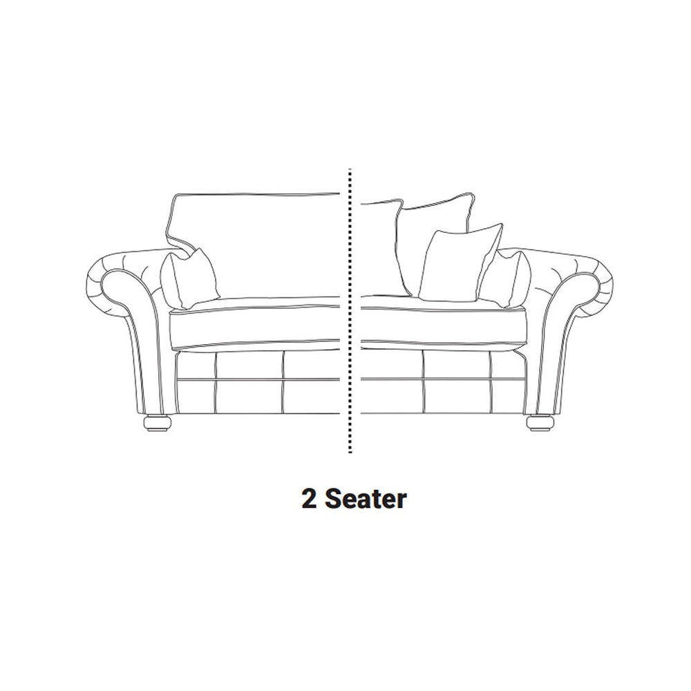 Darwin 2 Seater Sofa-Furniture-Sofa Factory-Brown-Standard back-Levines Furniture