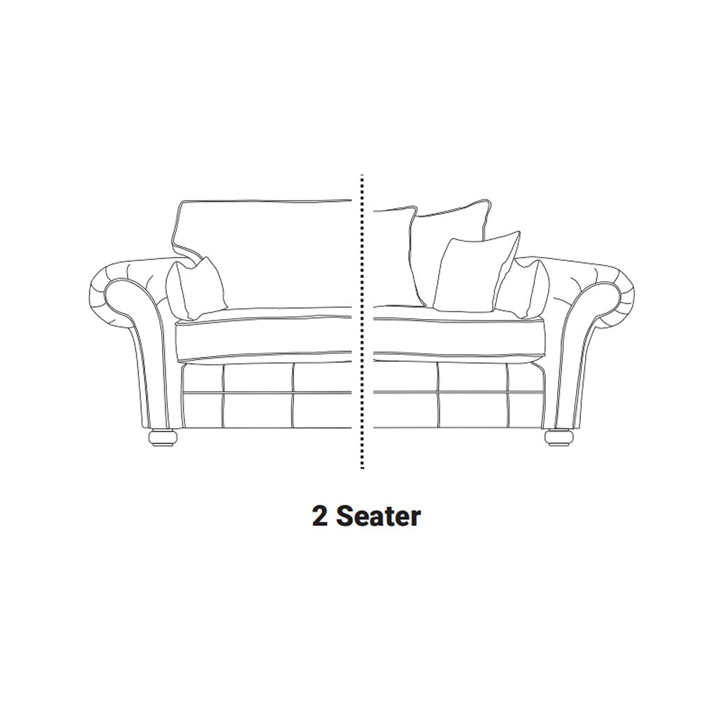 Darwin 2 Seater Sofa-Furniture-Sofa Factory-Brown-Standard back-Levines Furniture