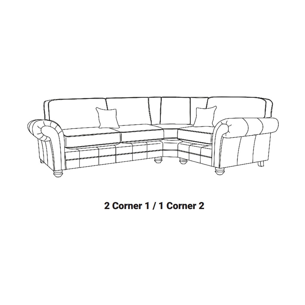 Darwin Corner Suite-Furniture-Sofa Factory-1 Corner 1-Brown-Standard back-Levines Furniture