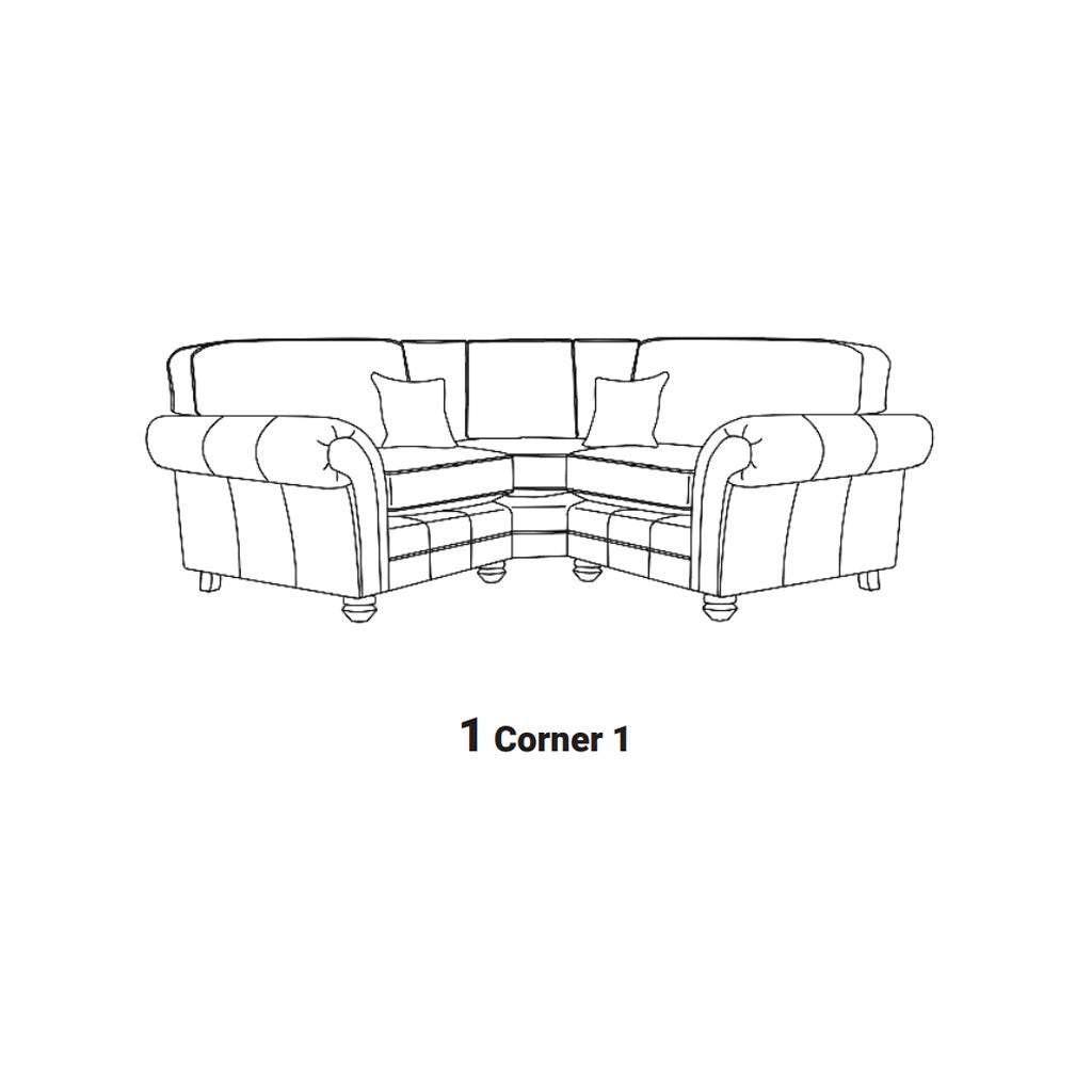 Darwin Corner Suite-Furniture-Sofa Factory-1 Corner 1-Brown-Standard back-Levines Furniture