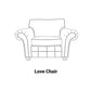 Darwin Love Chair-Furniture-Sofa Factory-Brown-Standard back-Levines Furniture