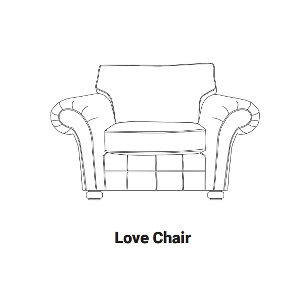 Darwin Love Chair-Furniture-Sofa Factory-Brown-Standard back-Levines Furniture