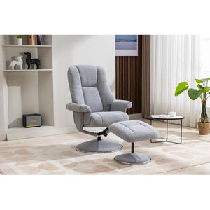 Swivel Recliner Chair Collection - Denver: Chacha Dove-Furniture-GFA-Levines Furniture