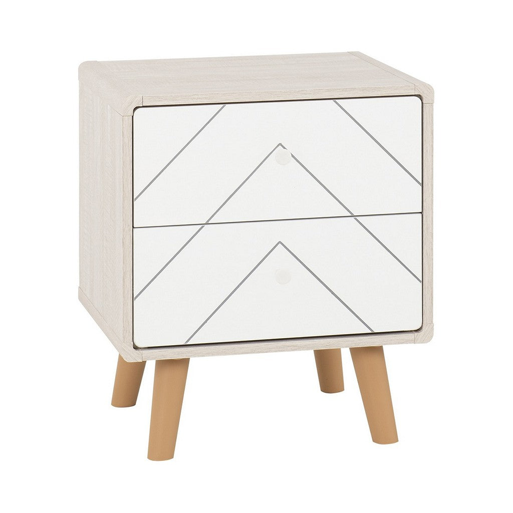 Dixie 2 Drawer Bedside-Furniture-Seconique-Levines Furniture