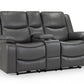 Harald Electric Recliner Sofa Grey 2 Seater