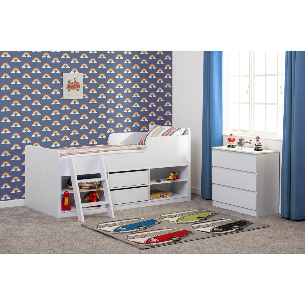 Felix Low Sleeper Bed-Furniture-Seconique-Grey-Levines Furniture