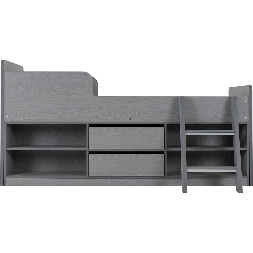 Felix Low Sleeper Bed-Furniture-Seconique-Grey-Levines Furniture