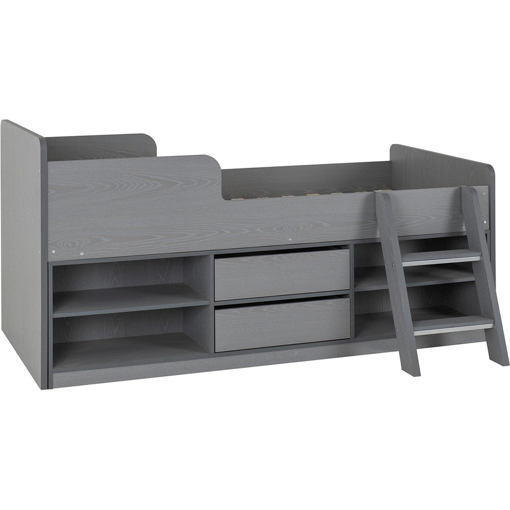 Felix Low Sleeper Bed-Furniture-Seconique-Grey-Levines Furniture