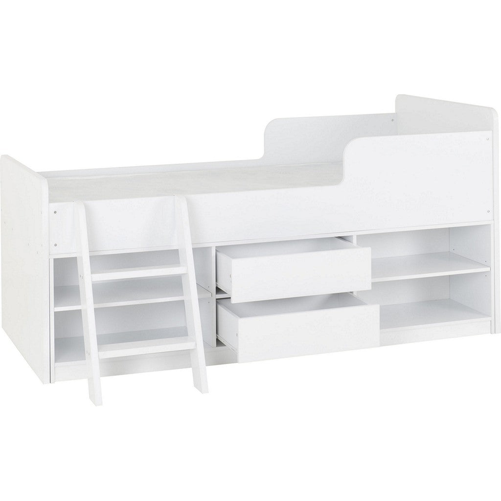 Felix Low Sleeper Bed-Furniture-Seconique-White-Levines Furniture