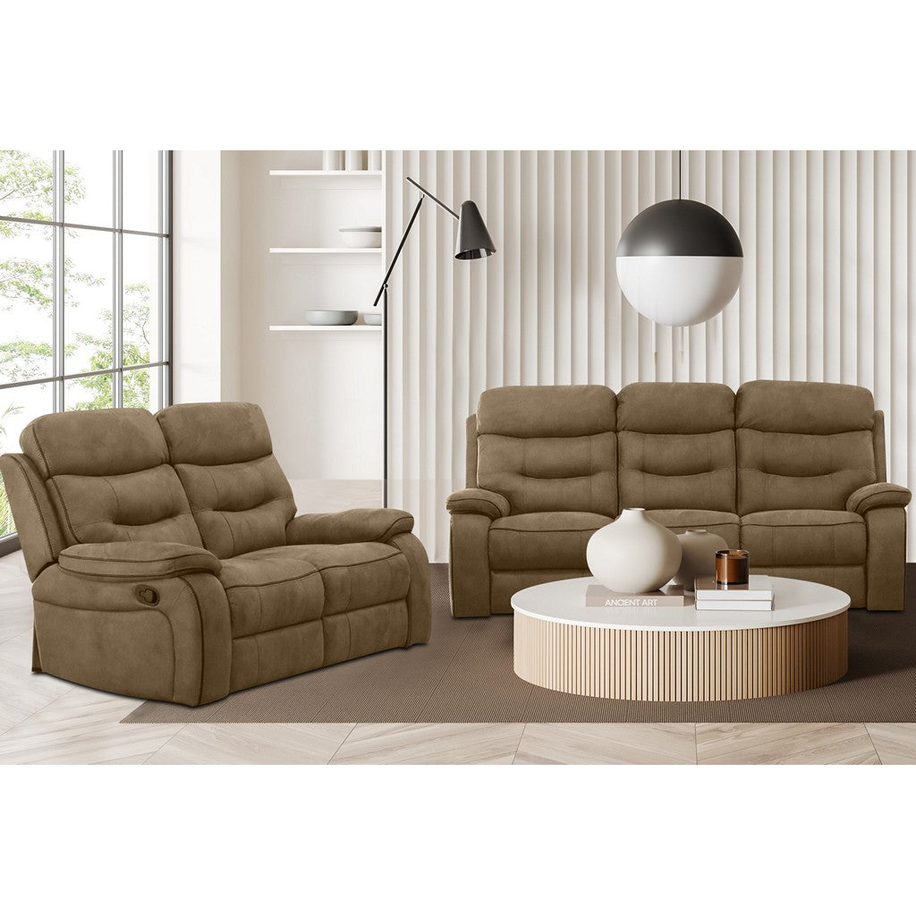 Gabrielle 3 Seater + 1 Armchair + 1 Armchair (Recliner)-Furniture-Exclusive-Charcoal-Levines Furniture