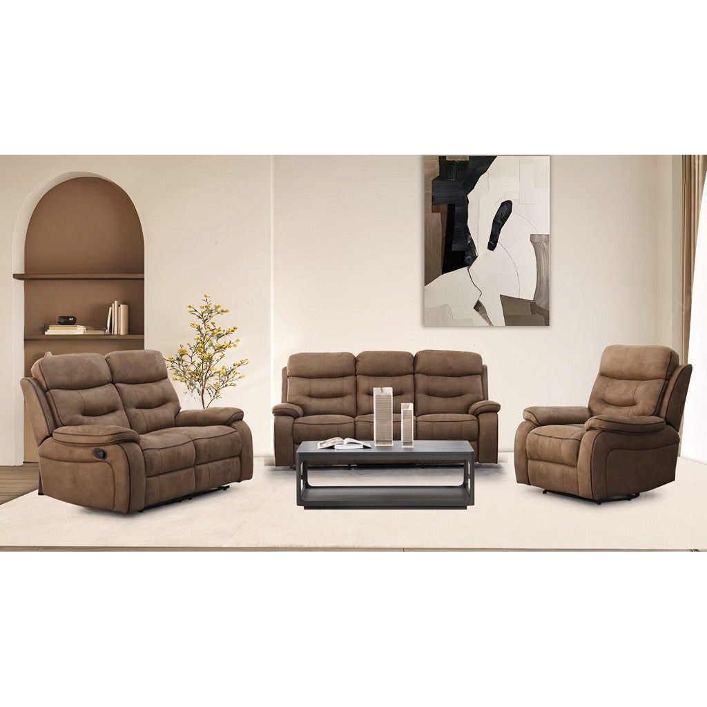 Gabrielle 3 Seater + 1 Armchair + 1 Armchair (Recliner)-Furniture-Exclusive-Charcoal-Levines Furniture