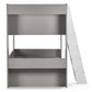 Parsec Bunk Bed Taupe & White