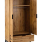 Bali 2 Door 1 Drawer Wardrobe - Light Oak
