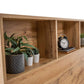 Bali Bookcase Headboard Bed 90cm - Light Oak