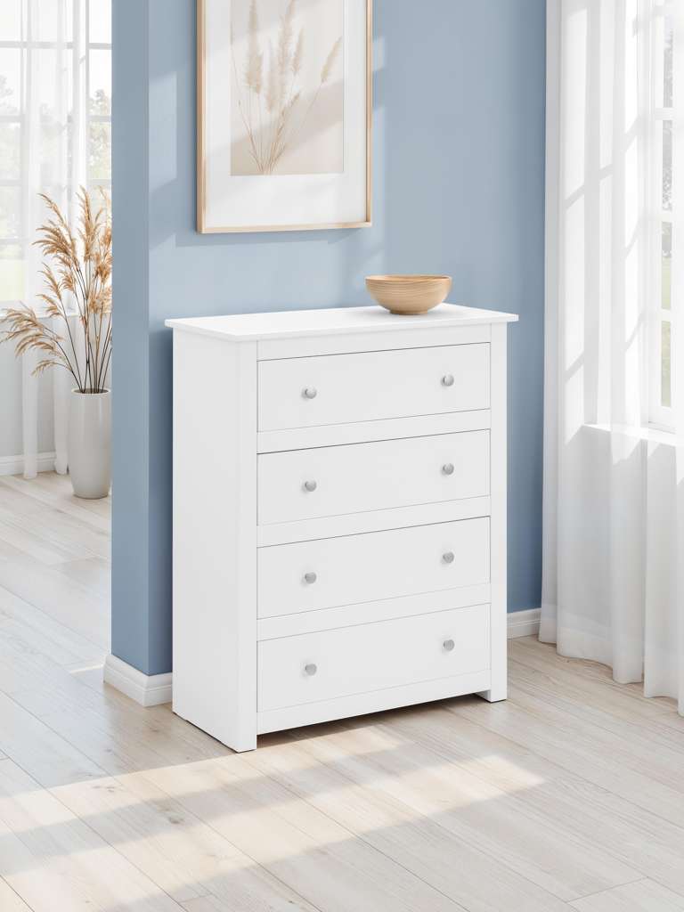 Radley 4 Drawer Chest - Surf White