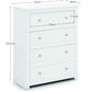 Radley 4 Drawer Chest - Surf White