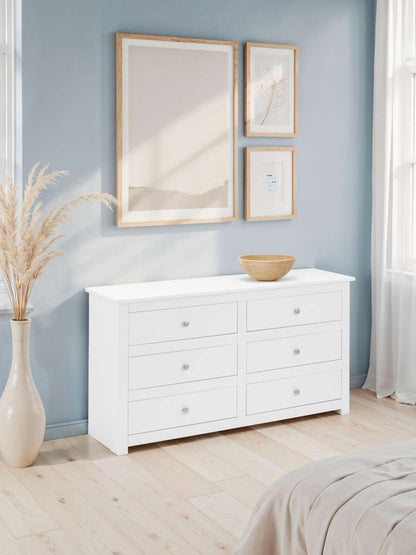 Radley 6 Drawer Chest - Surf White