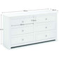 Radley 6 Drawer Chest - Surf White