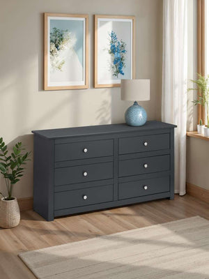Radley 6 Drawer Chest - Anthracite