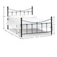 Rebecca 135cm Double Bed - Black/Gold