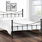 Rebecca 150cm King Bed - Black/Gold