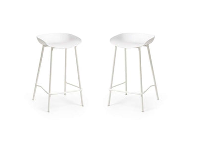 Set Of 2 Renzo Bar Stool White