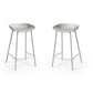 Set Of 2 Renzo Bar Stool Grey