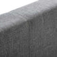 Rialto 150cm King Bed  Light Grey