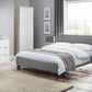 Rialto 150cm King Bed  Light Grey