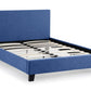 Rialto 135cm Double Bed  Dark Blue