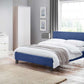 Rialto 135cm Double Bed  Dark Blue