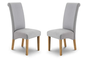Set Of 2 Rio Scrollback Fabric Chairs