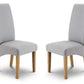 Set Of 2 Rio Scrollback Fabric Chairs