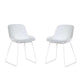 Set Of 2 Rocco Chairs - White