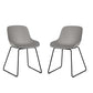 Set Of 2 Rocco Chairs - Light Grey