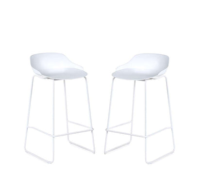 Set Of 2 Rocco Stools - White