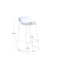 Set Of 2 Rocco Stools - White