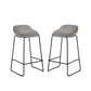 Set Of 2 Rocco Stools - Light Grey